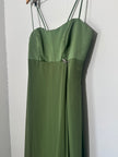 Alfred Angelo Green spaghetti strap chiffon evening dress Size 12