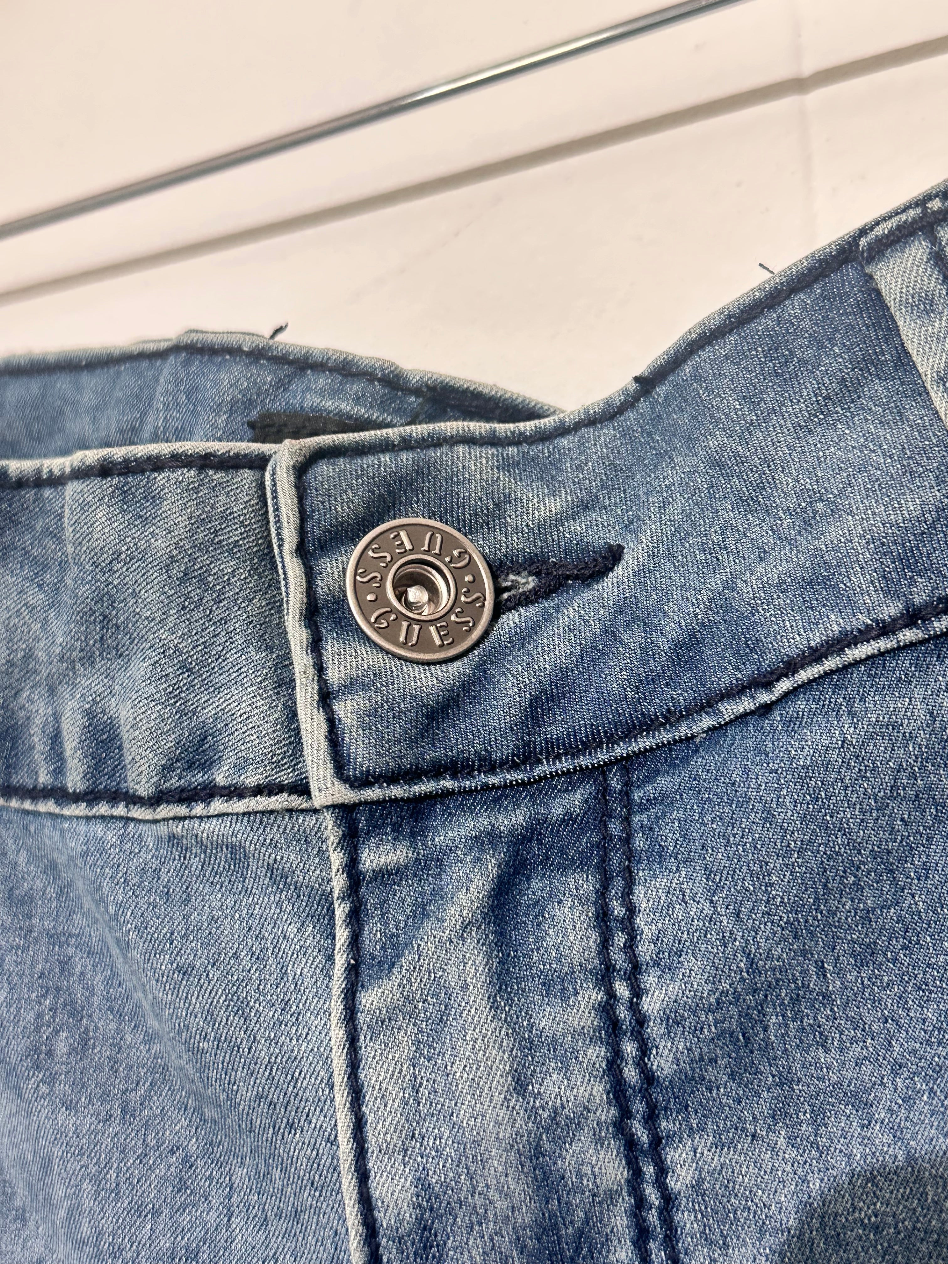 Guess Blue Jeans Medium Rise Boot Sarah Fit US 31