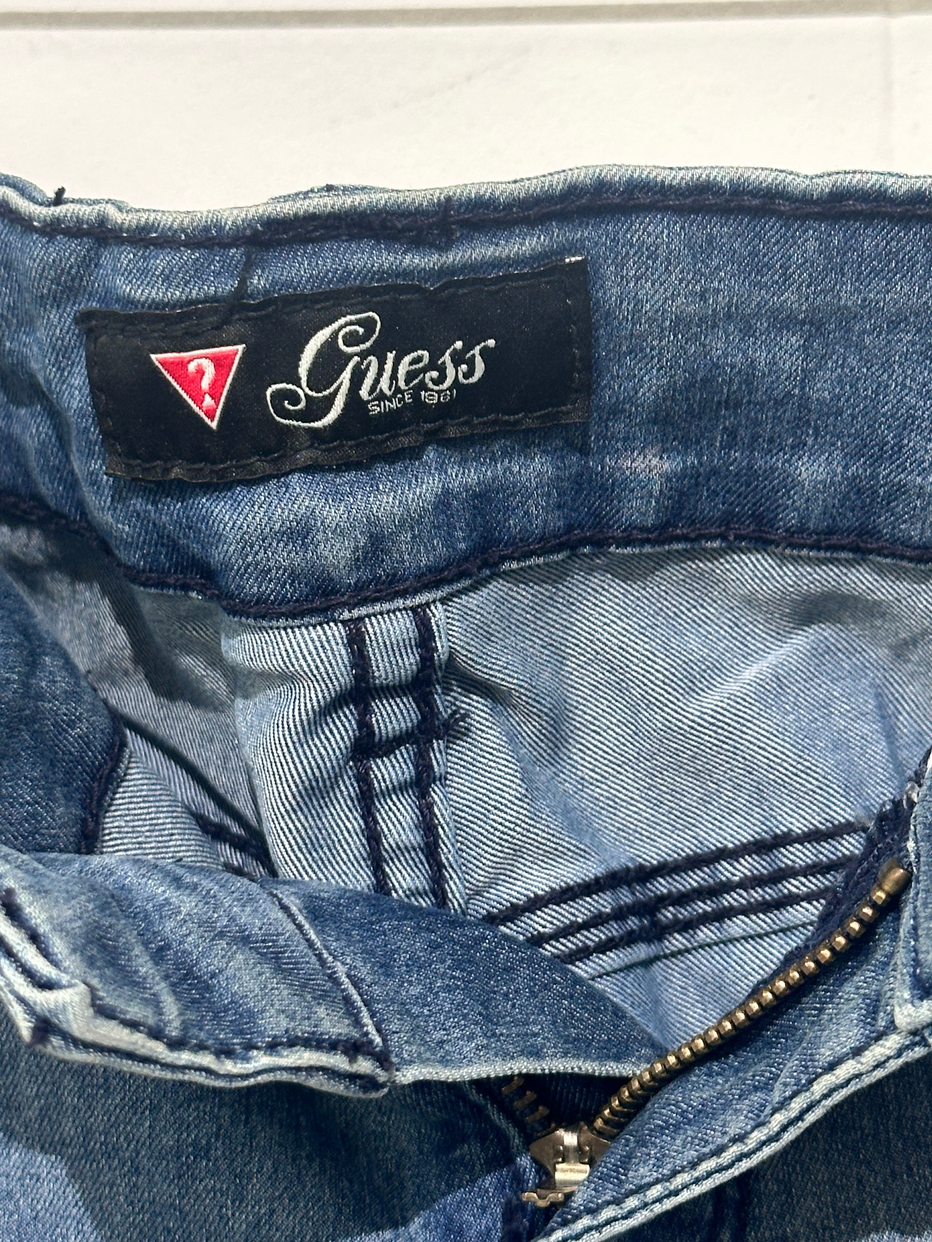 Guess Blue Jeans Medium Rise Boot Sarah Fit US 31