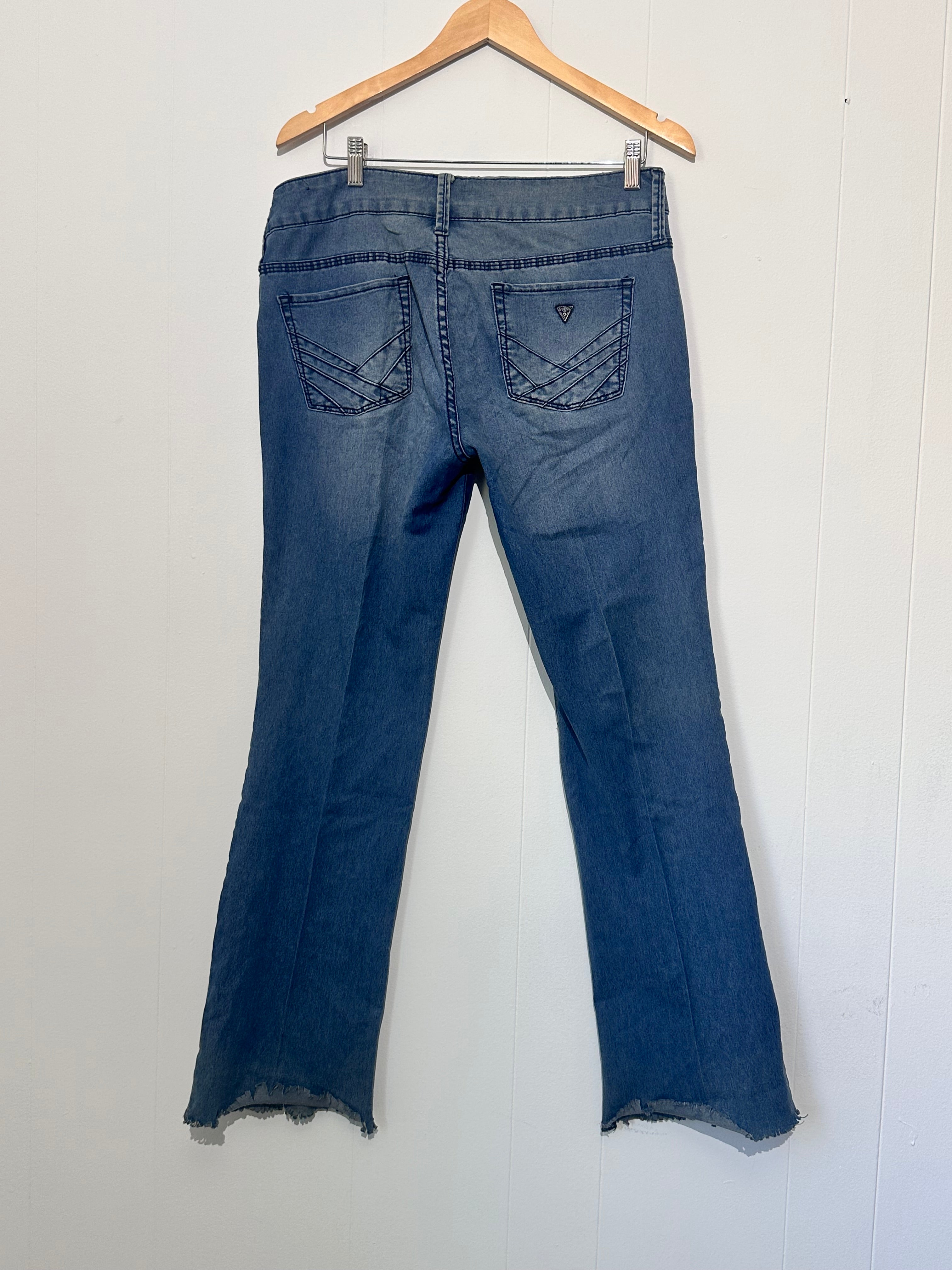 Guess Blue Jeans Medium Rise Boot Sarah Fit US 31