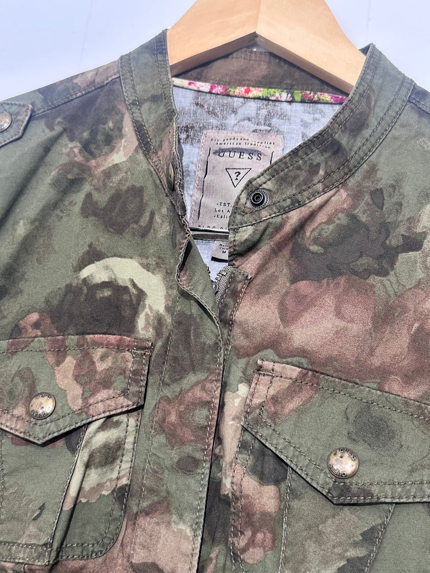 Guess Green Floral Jacket medium
