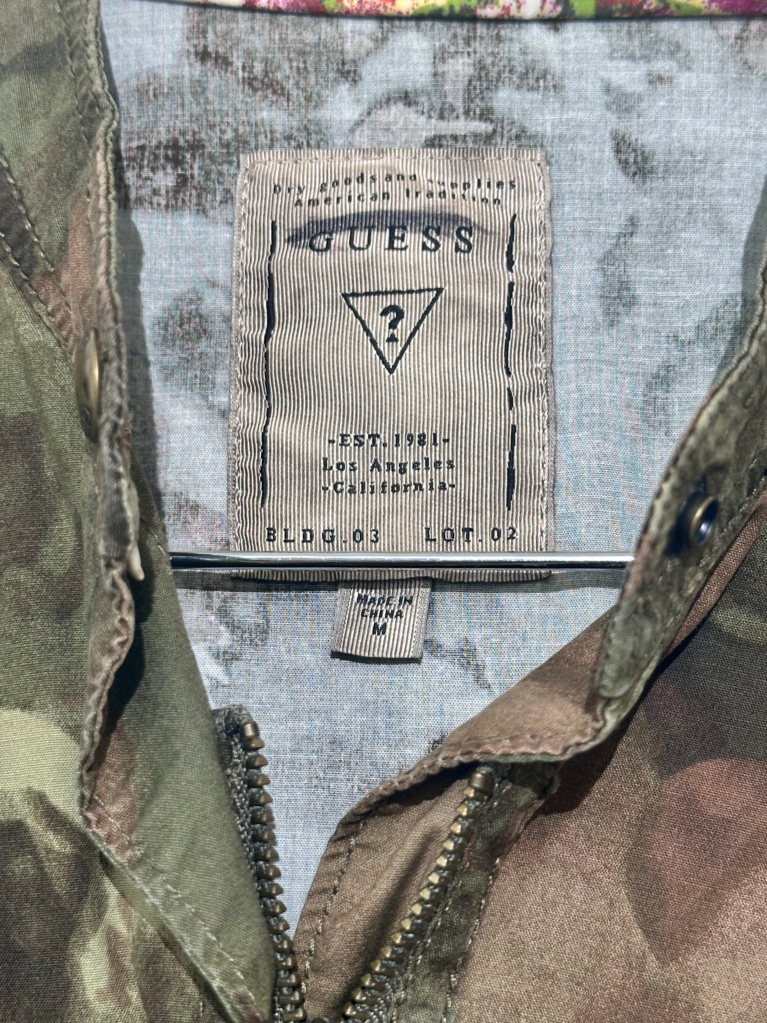 Guess Green Floral Jacket medium