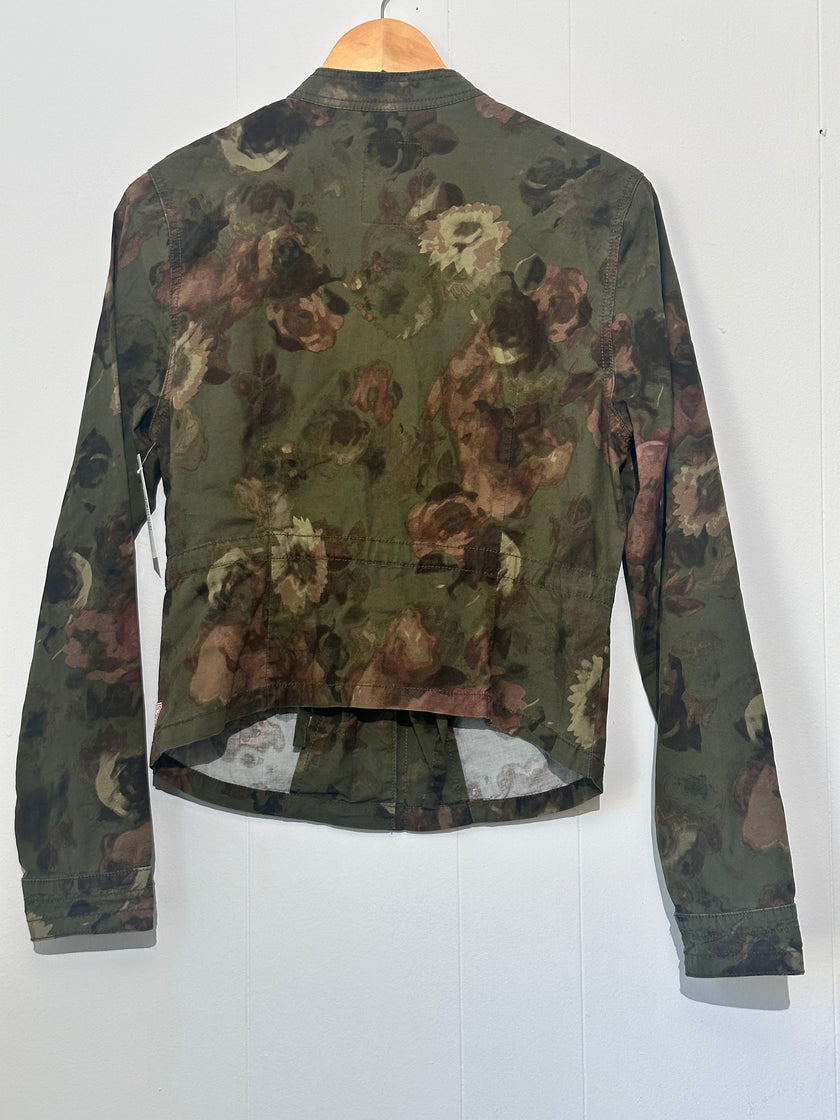 Guess Green Floral Jacket medium