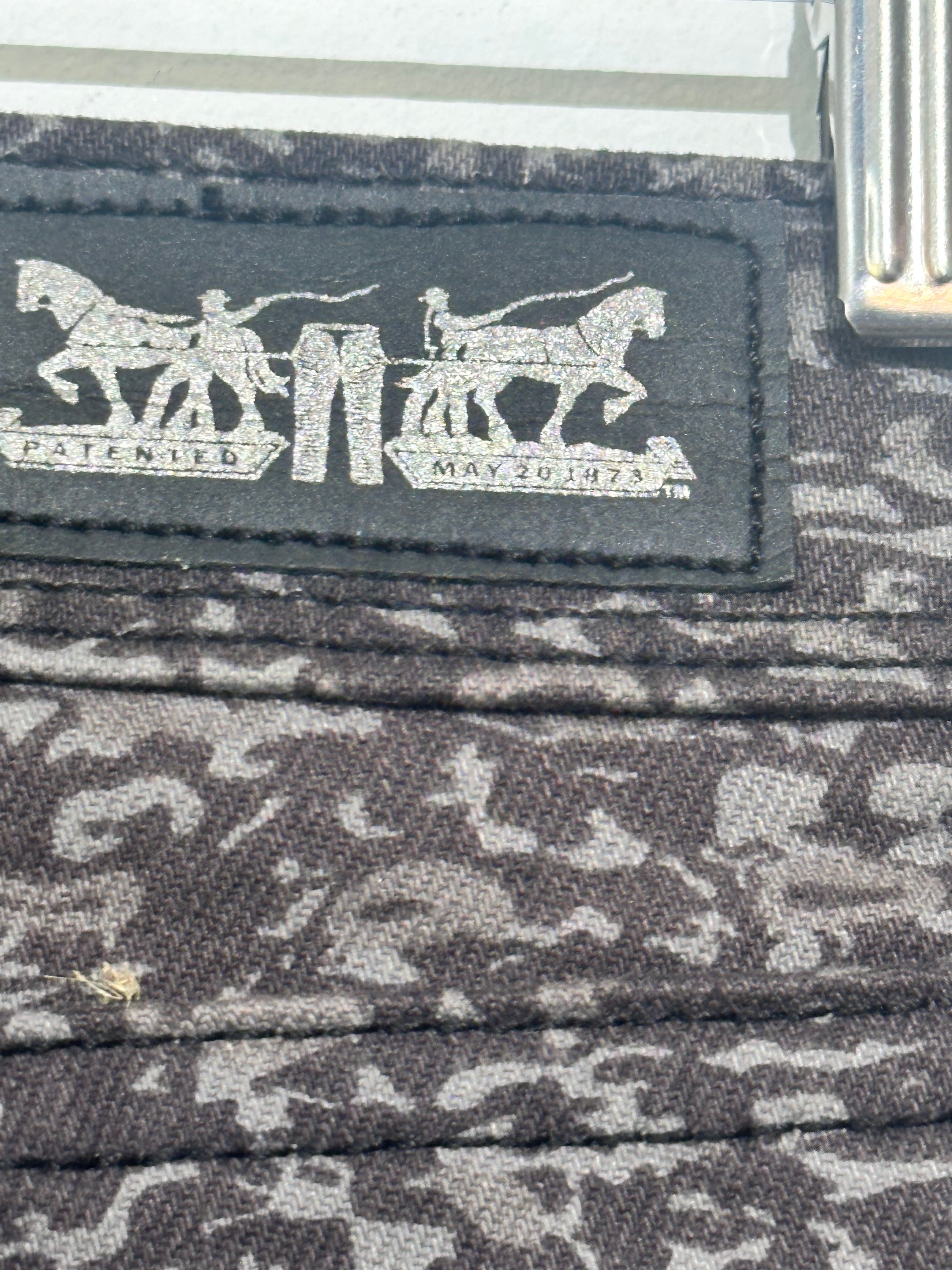Levi gray Jacquard camo jeans 10M W30L32