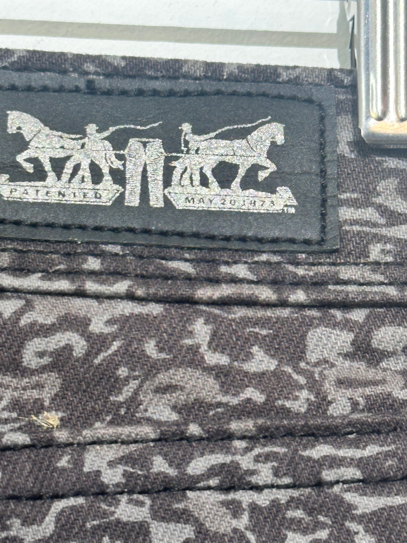 Levi gray Jacquard camo jeans 10M W30L32