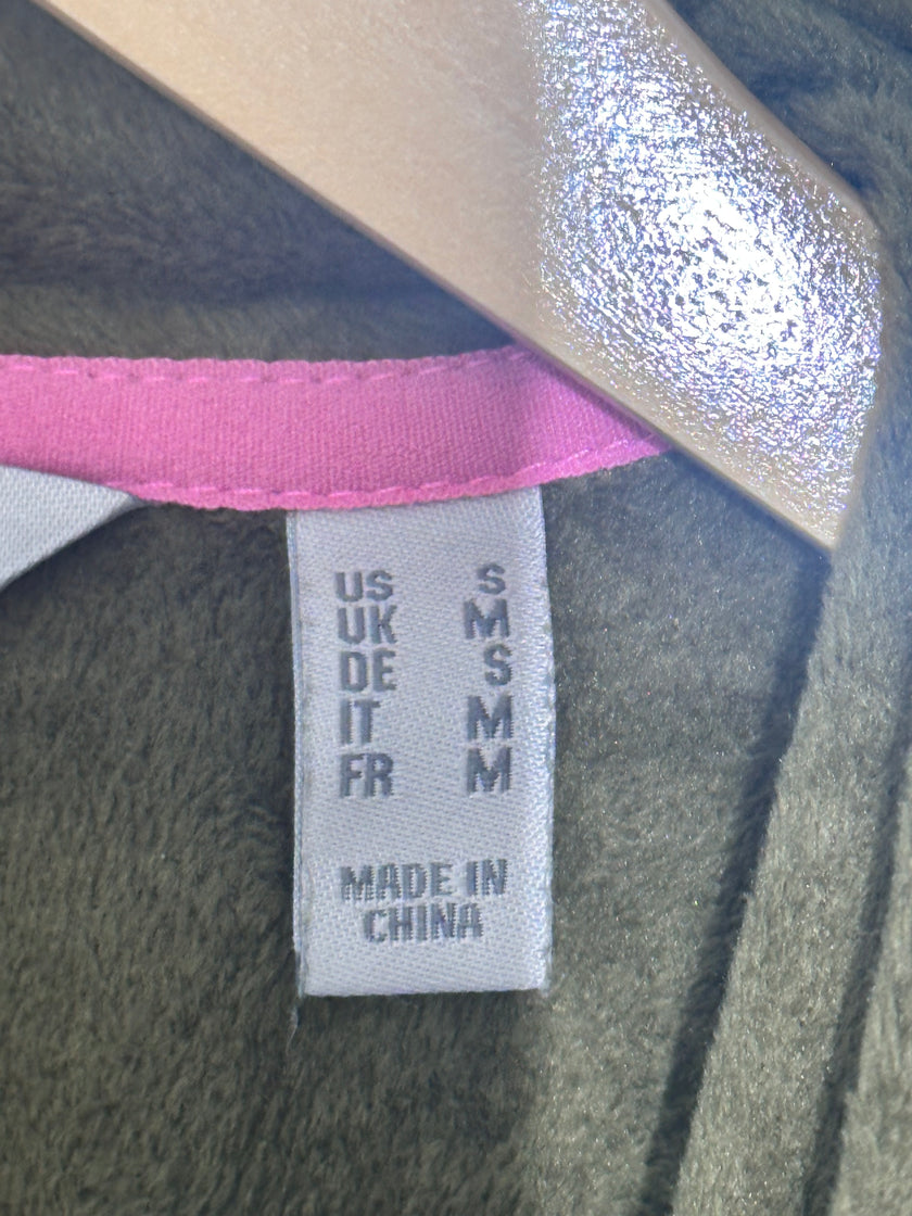 IssacMizrahi Green velvet vest small