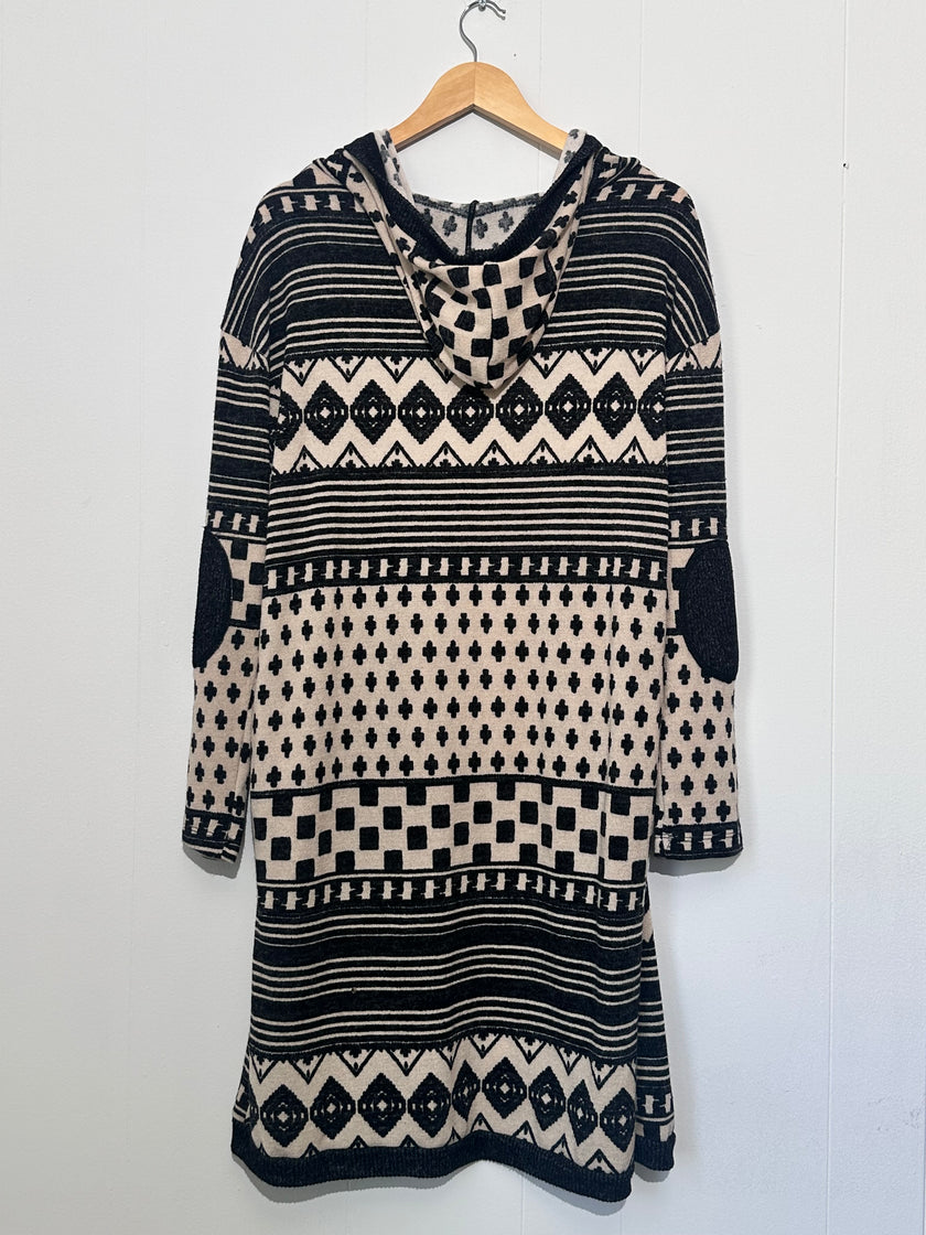 Together Clothing Boho Tribal Knit Duster Cardigan Medium