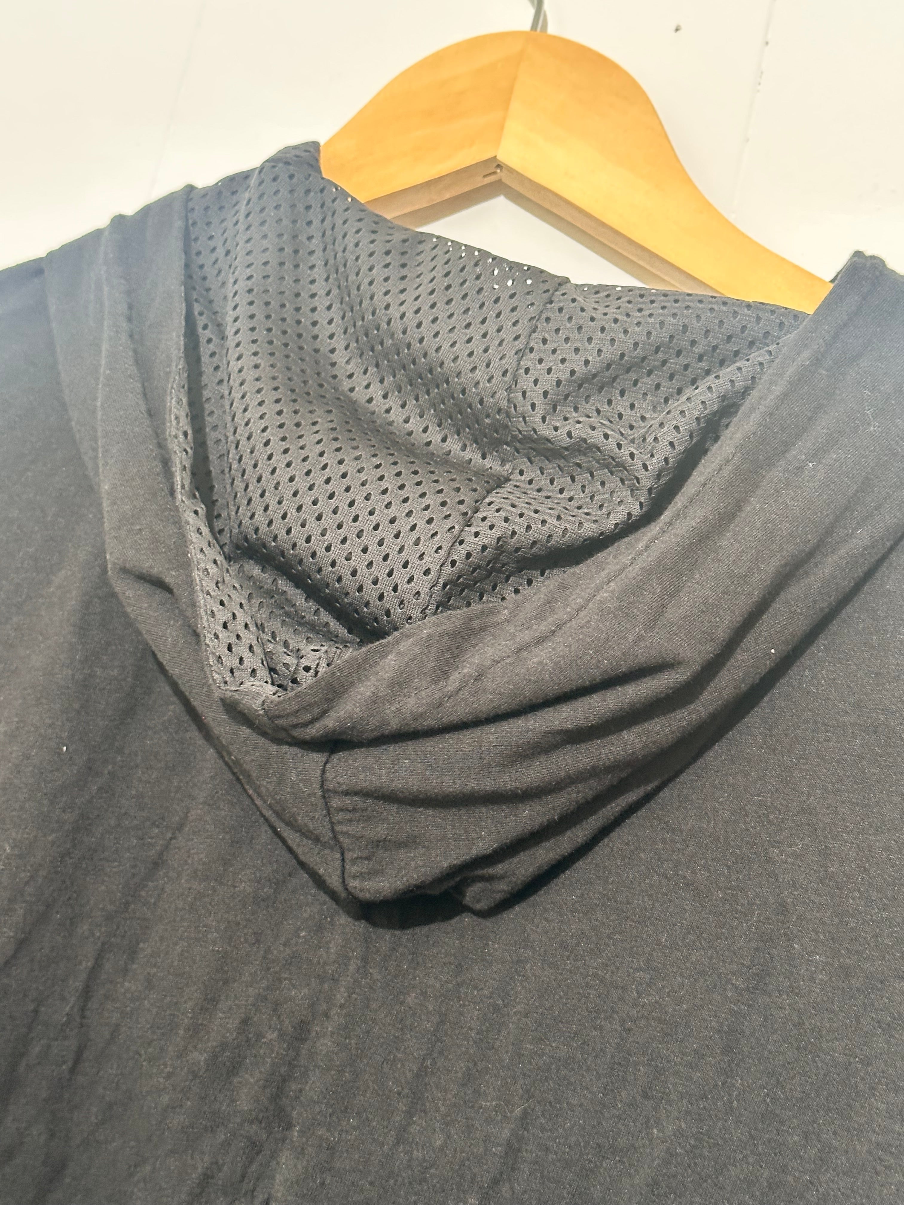 Puma Black Cropped hoodie- Lightweight long sleeve Medium