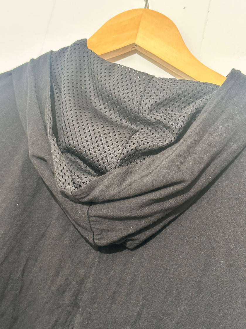 Puma Black Cropped hoodie- Lightweight long sleeve Medium