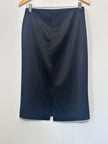 New York & Company Black Pencil Skirt with back Slit size 8