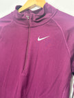 Nike Maroon Workout Set - T-shirt and Quarter zip small