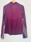 Nike Maroon Workout Set - T-shirt and Quarter zip small