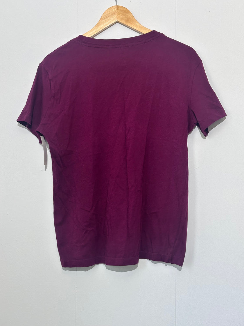 Nike Maroon Workout Set - T-shirt and Quarter zip small