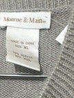 Monroe & Main Knit Sleeveless Button Front Sweater Vest XL