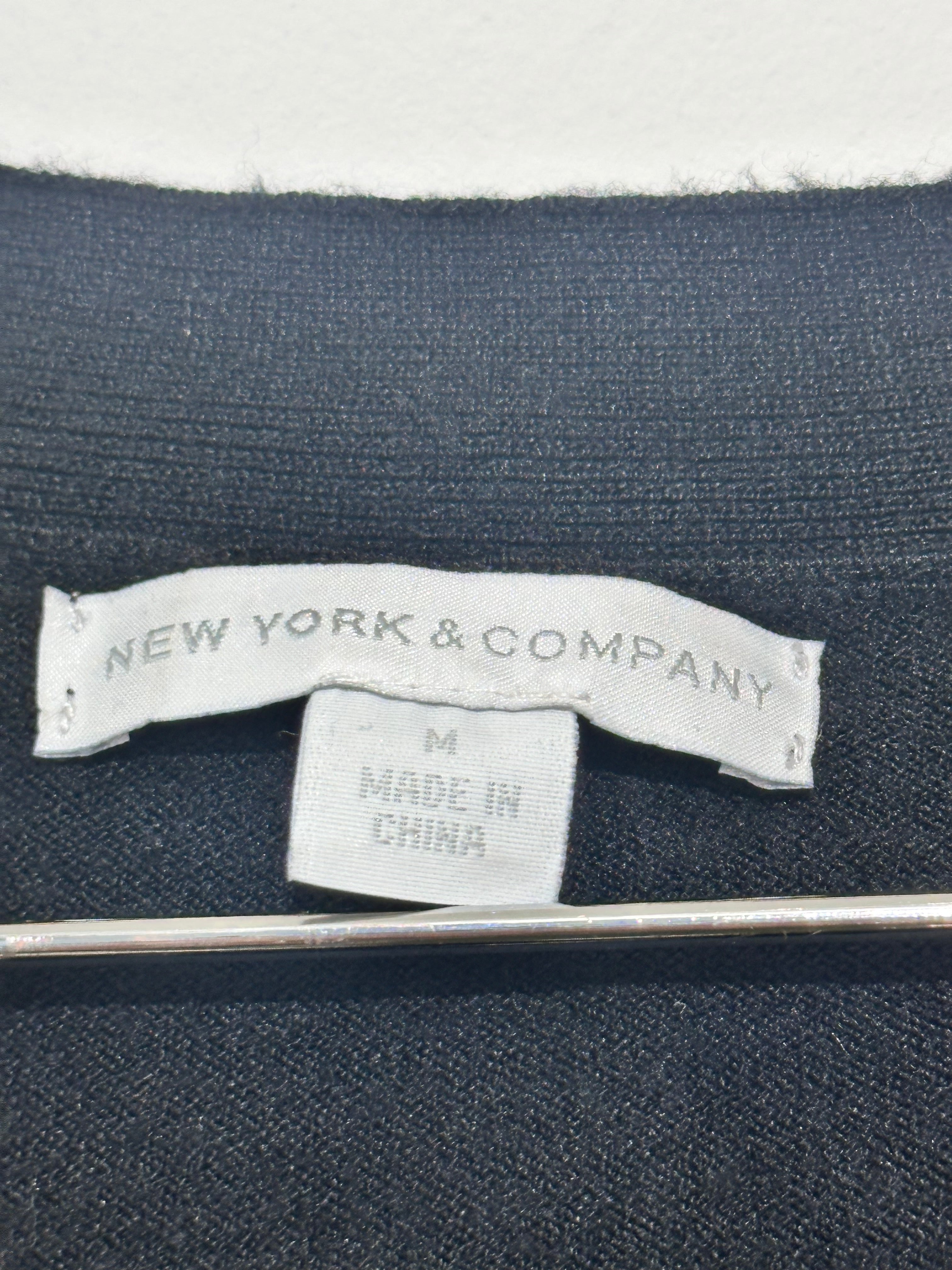 New York & Company Black crew neck sweater medium