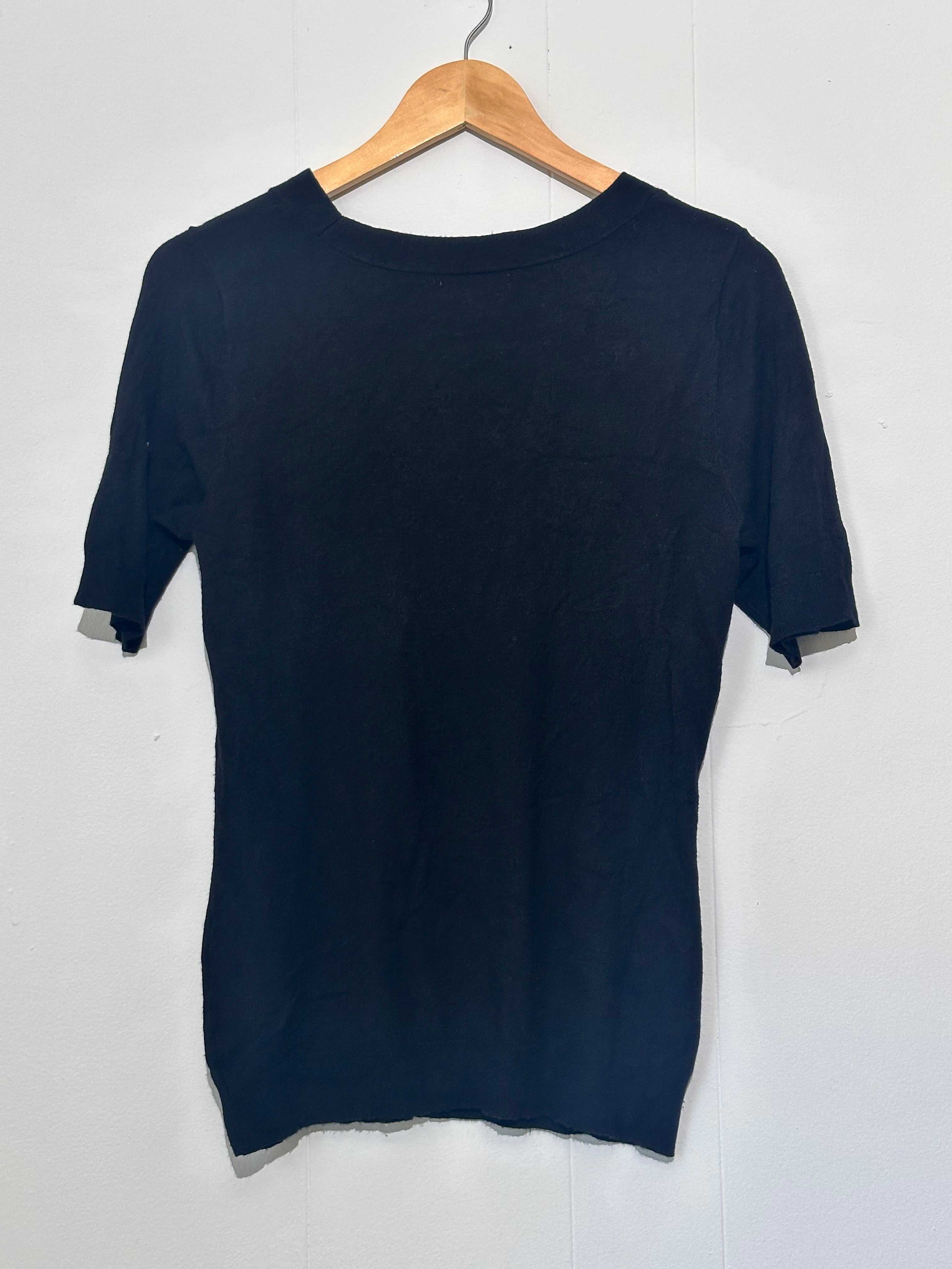 New York & Company Black crew neck sweater medium