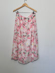 A New Day Romantic Pink Floral A-Line Skirt XL