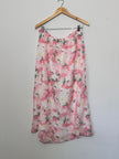 A New Day Romantic Pink Floral A-Line Skirt XL
