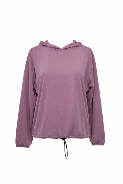 Avia Mauve Lightweight Mesh Hooded Pullover Jacket Large