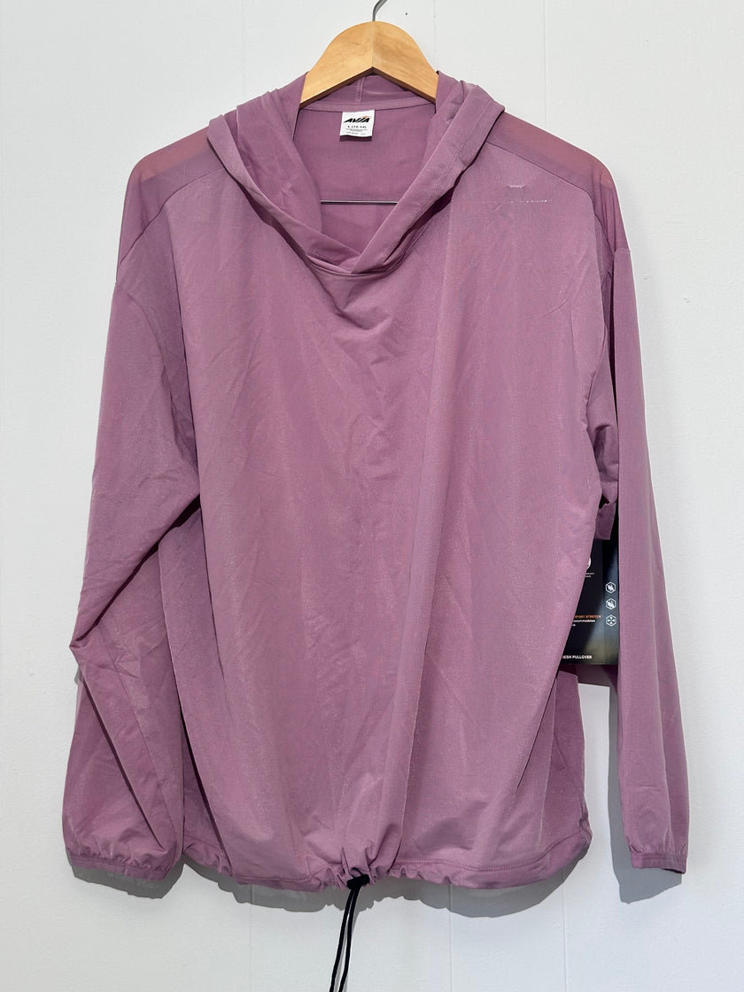Avia Mauve Lightweight Hooded Pullover Jacket Large