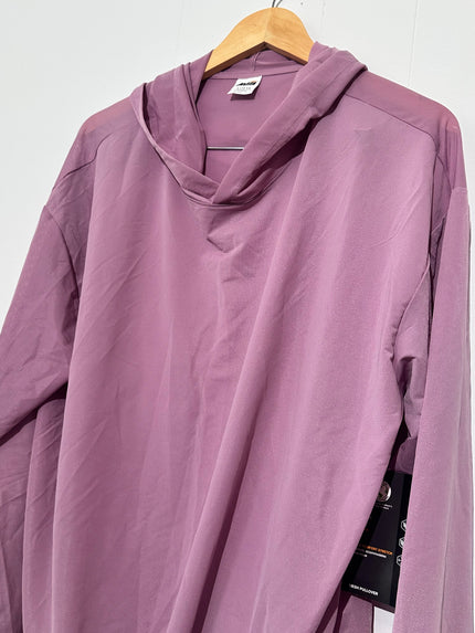 Avia Mauve Lightweight Mesh Hooded Pullover Jacket Large