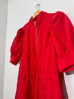 Entro Red maxi dress with bell sleeves Large