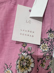 Lauren Conrad Pink Floral Tiered Midi Skirt Large