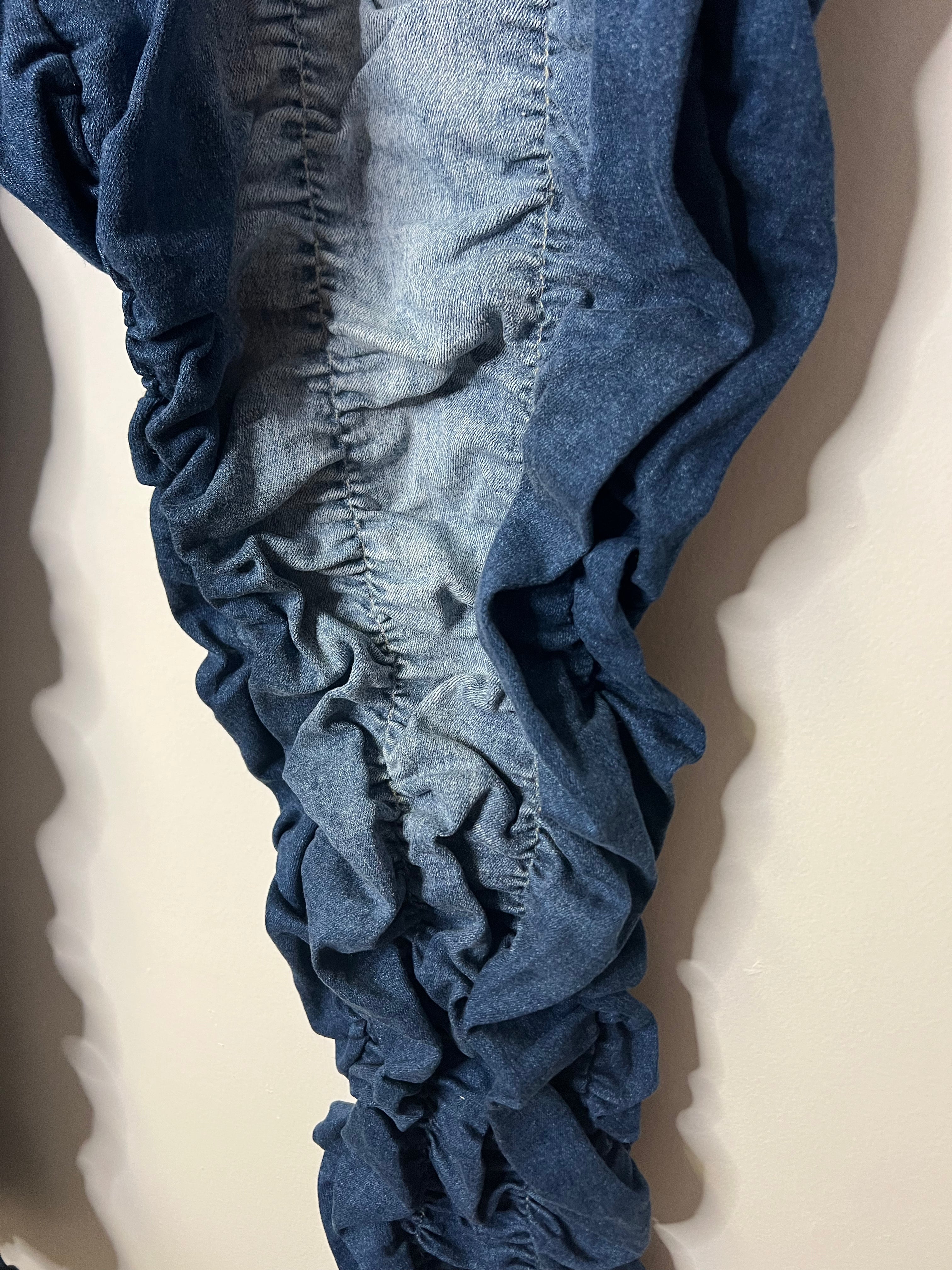 Ashley Stewart Dark Wash Ruched Stretch Denim Jeggings/Pants - Size 20