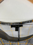 Lexington Avenue Black & Yellow Plaid Houndstooth Tunic Top - Size 2X
