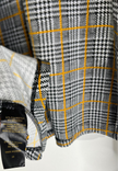 Lexington Avenue Black & Yellow Plaid Houndstooth Tunic Top - Size 2X