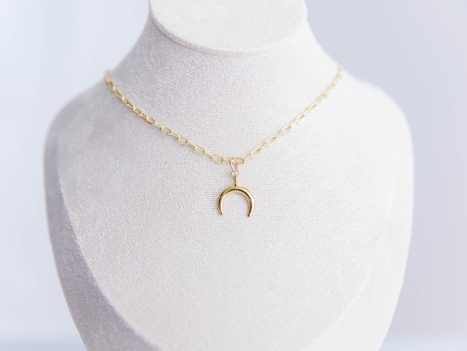 Gold Crescent Charm