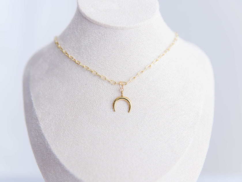 Gold Crescent Charm