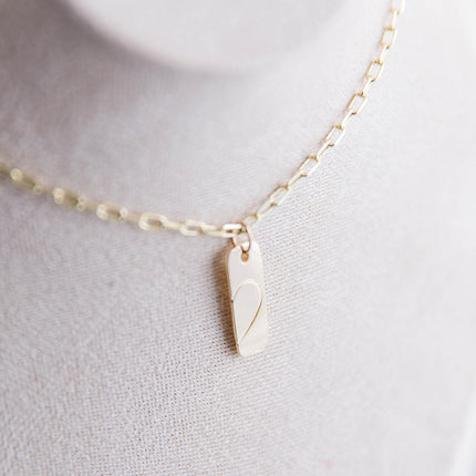 BFF Gold 2 Part Heart Charm - Left