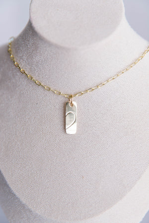 BFF Gold 2 Part Heart Charm - Left
