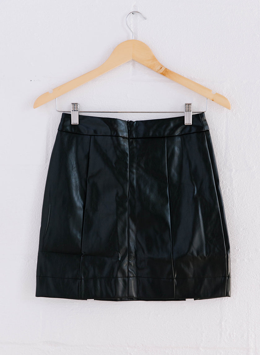 PU Leather Mini Skirt