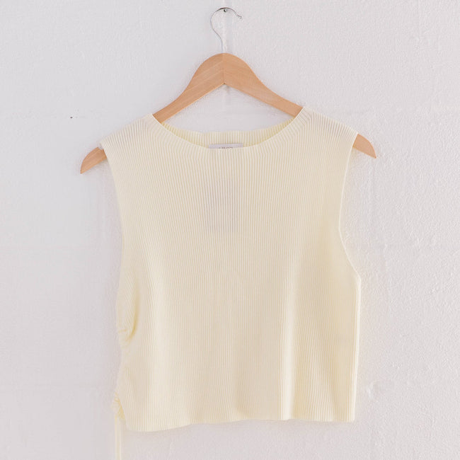 Sleeveless Ribbed Pullover Top