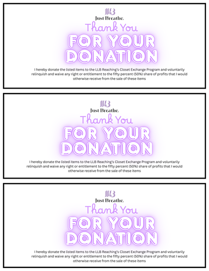 Reaching's Closet Exchange Form