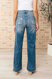 Judy Blue - Katrina High Waist Distressed Denim Trousers