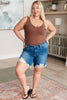 Judy Blue - Kelsey Mid Rise Distressed Cutoff Shorts