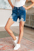 Judy Blue - Kelsey Mid Rise Distressed Cutoff Shorts