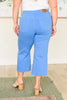 Lisa High Rise Control Top Wide Leg Crop Jeans in Sky Blue