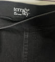 Terra & Sky Women's Black Pull-On Ankle Jeans/Pants - Size 2X (20W-22W)