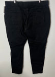 Terra & Sky Women's Black Pull-On Ankle Jeans/Pants - Size 2X (20W-22W)