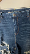 American Eagle Dark Wash Ripped Distressed 