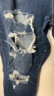 American Eagle Dark Wash Ripped Distressed 