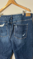 American Eagle Dark Wash Ripped Distressed 