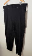 89th + Madison Black Pull-On Stretch Pants Straight Leg Size 3X