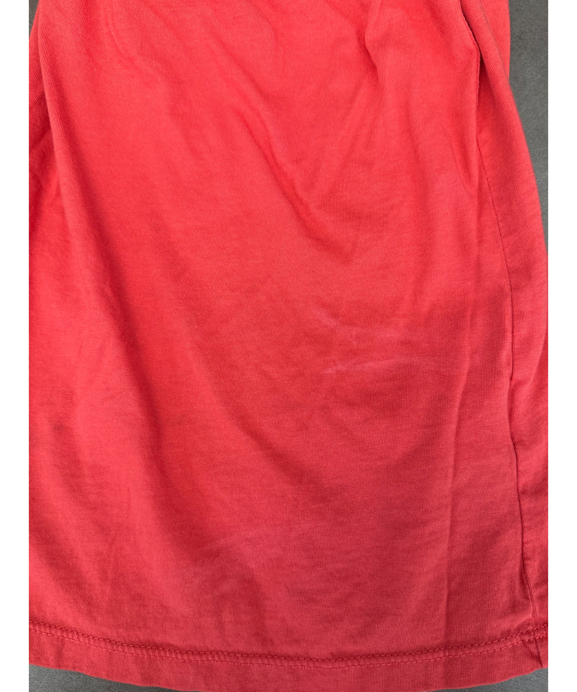 J. Crew Red Eyelet Ruffle Trim Sleeveless Top Regular Fit Size Medium