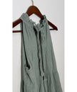 Indigo Soul Sage Green Tiered Ruffle Halter Neck Babydoll Tank Top Size Large