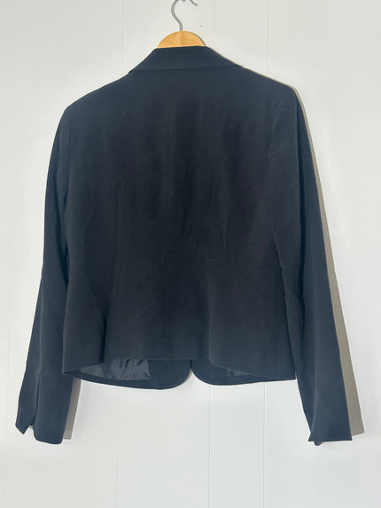 7th Avenue Suiting Collection New York & Company Tailored Black Blazer Size 8